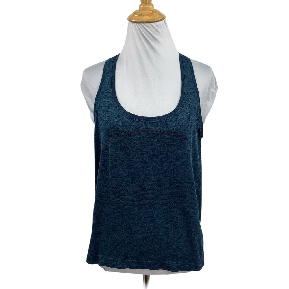 Lululemon Tank Top Womens 10 Navy Swiftly Tech Racerback Breathable Scoop Neck